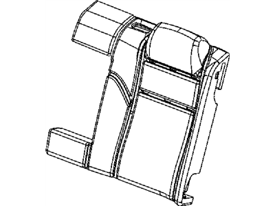 Mopar 68102973AA Seat Back Pad, Rear Driver Side