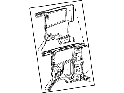 Jeep 68030740AC PANEL Quarter