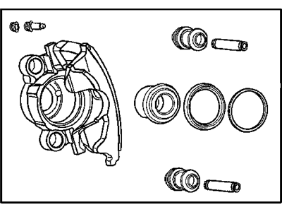 Jeep Wrangler Brake Caliper - 5191825AA