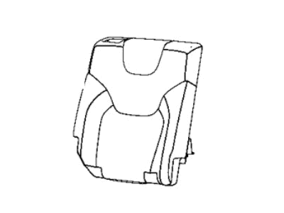 Mopar 6ST12LA3AD Cover Rear Seat Back Right
