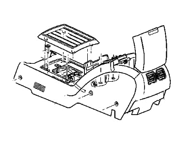 Chrysler Pacifica Center Console Base - YU021DVAA