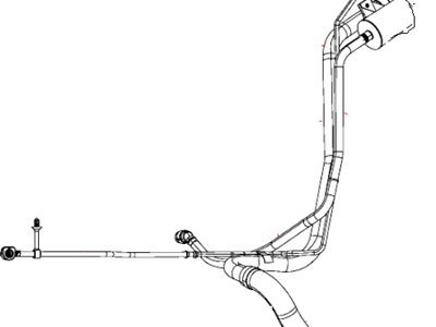 Dodge 4766511AC TUBE Fuel Filler Assembly