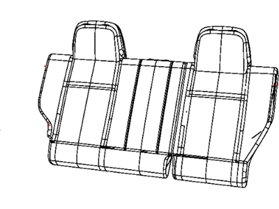 Jeep 5PR56DK2AA COVER Rear Seat Back Right