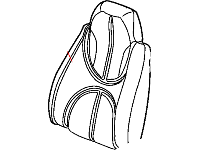 Dodge WL441L5AA COVER Seat Back Passenger