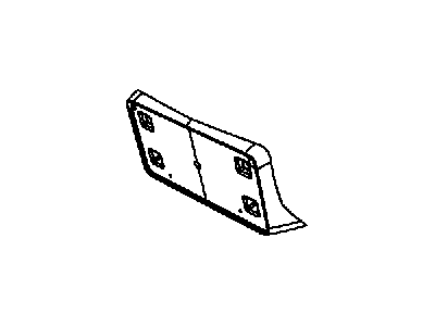 Dodge 68088492AA LICENSE PLATE KIT