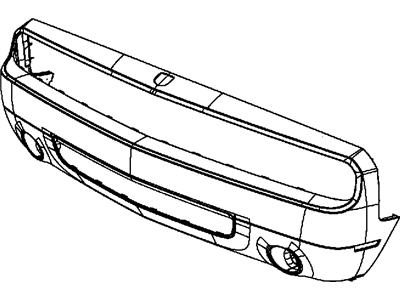 Dodge 68109836AB FASCIA Front Primed