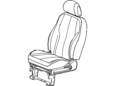 Chrysler 1GD171K2AA COVER Front Seat Cushion