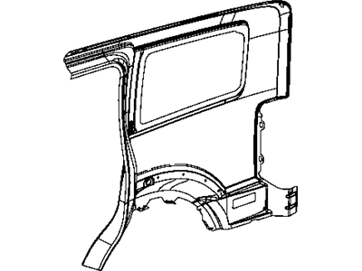 Dodge 68003960AC PANEL Quarter Outer Only