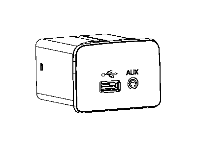 Ram 68096428AD MEDIA CENTER Hub SD USB Port Auxiliary