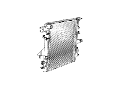 Jeep 2AMR2957AA RADIATOR Engine Cooling NOTE:25 pc min Qty Mix and Match Pallet Program only, Use mopar.com to order, Magneti-Marelli Parts tab