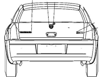 Dodge 5029893AA NAMEPLATE SRT-8