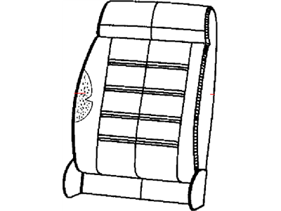 Jeep 5PC80DX9AA COVER Front Seat Back