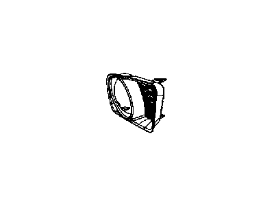 Mopar 68092572AA Fog Lamp Bezel, Front Passenger Side