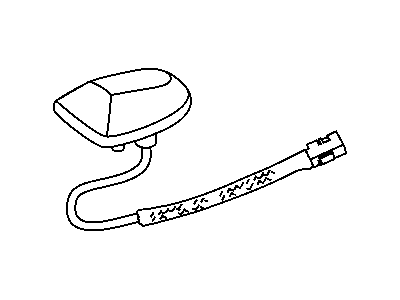 Jeep 5064724AA ANTENNA Satellite