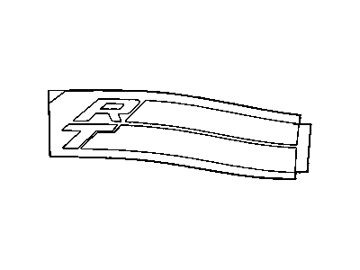 Dodge 1LW67SW1AA DECAL Rear Quarter R/T (Classic Design)