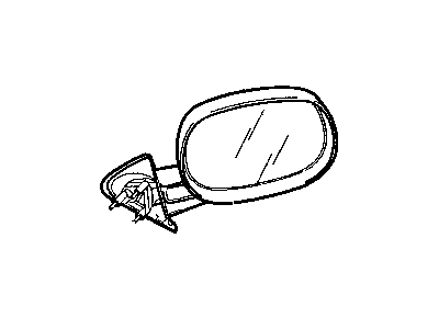 2001 Dodge Ram Wagon Car Mirror - 55346946AD
