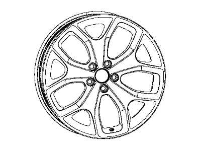 Dodge 1ZV91JXYAA WHEEL Aluminum