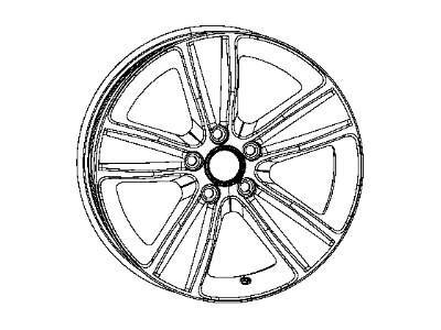 Dodge 1ZV90DD5AA WHEEL Aluminum