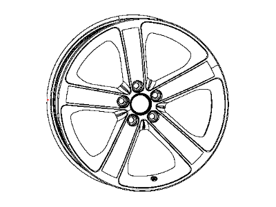 Dodge 5PE92DD5AA WHEEL Aluminum