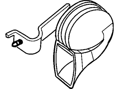 Dodge 4760944AD HORN AND BRACKET High Note