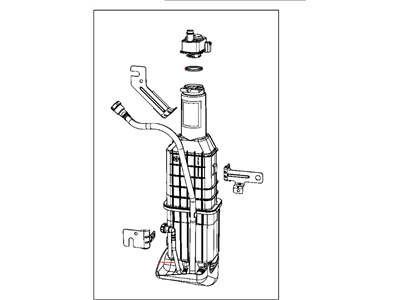 Ram 5147384AG CANISTER Vapor
