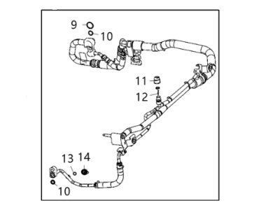 Jeep Gladiator A/C Hose - 68282108AC