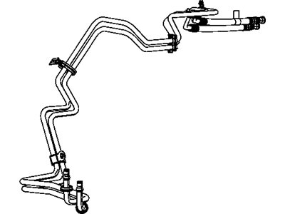 Dodge 55056819AB HOSE AND TUBE Oil Cooler Pressure and Return