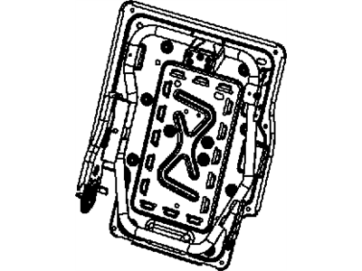 Dodge 68100256AA FRAME Rear Seat Back
