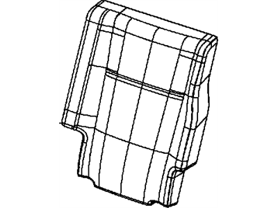 Dodge 1UQ59DW1AA COVER Rear Seat Back