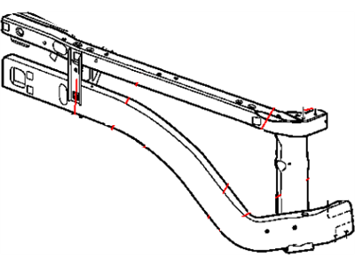 Dodge Ram 2500 Radiator Support - 55275694AD