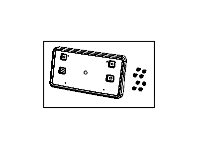 Jeep 68080450AA LICENSE PLATE KIT