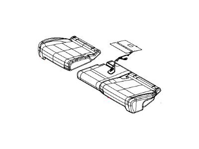 Mopar 1YK31DX9AA Cover Rear Seat Cushion