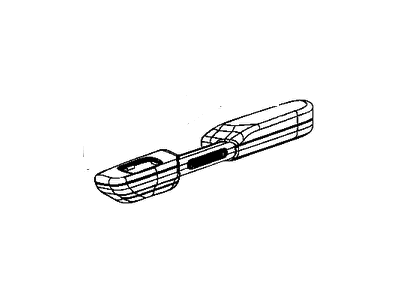 Ram 6EE802X9AB ARMREST Front Door Trim
