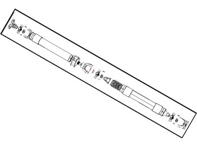 Ram 52123422AA SHAFT Drive Rear 2-Piece