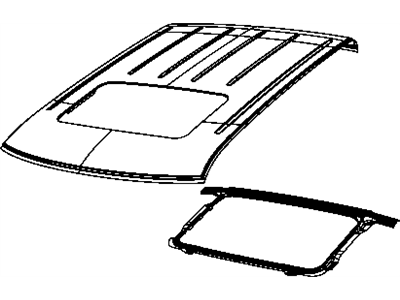Mopar 68072148AB Panel Roof With Sunroof Opening