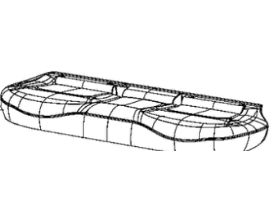 Jeep 6SJ26LTUAA Cover - Rear Seat Cushion