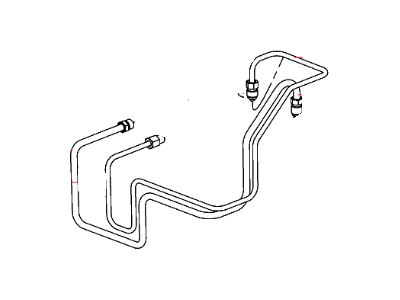 Jeep 52129153AF TUBE ASSEMBLY, BRAKE Master Cylinder to HCU Secondary