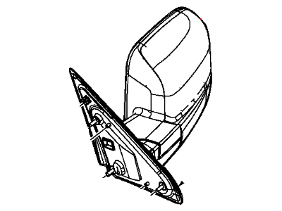 2015 Ram 3500 Car Mirror - 68142673AF