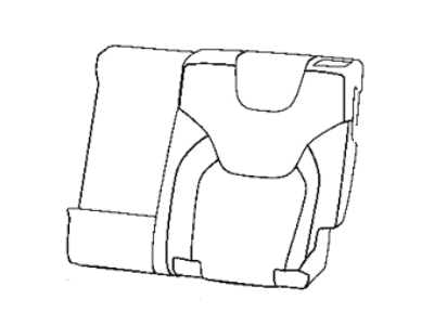 Jeep 6ST19LA8AD COVER Rear Seat Back Left