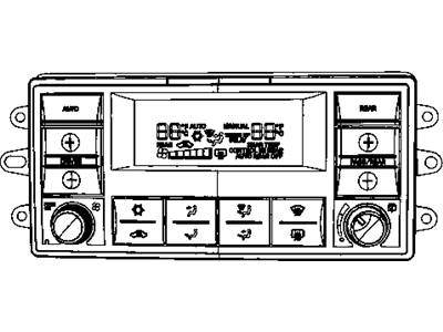 Mopar 55056675AG Heater Control, Front