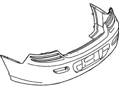 Dodge MR516341 BUMPER Fascia Rear