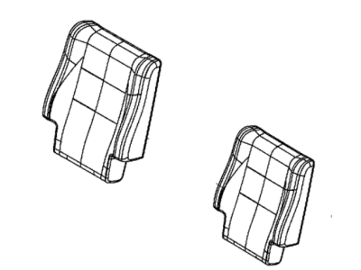 Dodge 6QK10LR9AA COVER Rear Seat Back 2nd Row