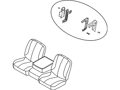Dodge 5178107AA FRAME Front Seat Driver, Includes Adjuster