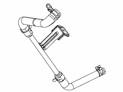 Dodge 52014896AC HOSE Engine Coolant to Oil Cooler Intlet Includes Clamps