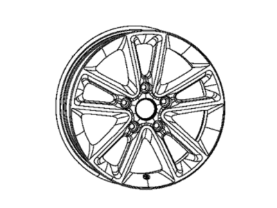 Dodge 5LN634X8AC WHEEL Aluminum