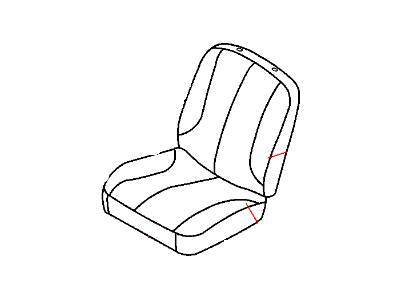 Dodge 1DN061J3AA COVER Front Seat Back