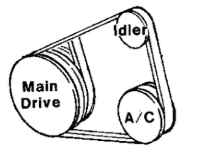 Dodge Shadow Drive Belt - 4612461
