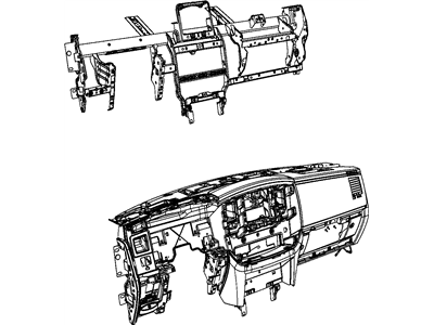 Dodge 1JX841DHAA PANEL Instrument Panel