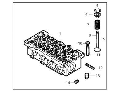 Jeep Compass Cylinder Head - 68275035AA