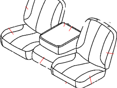 Dodge 1FN241J3AA COVER Front Seat Back Passenger
